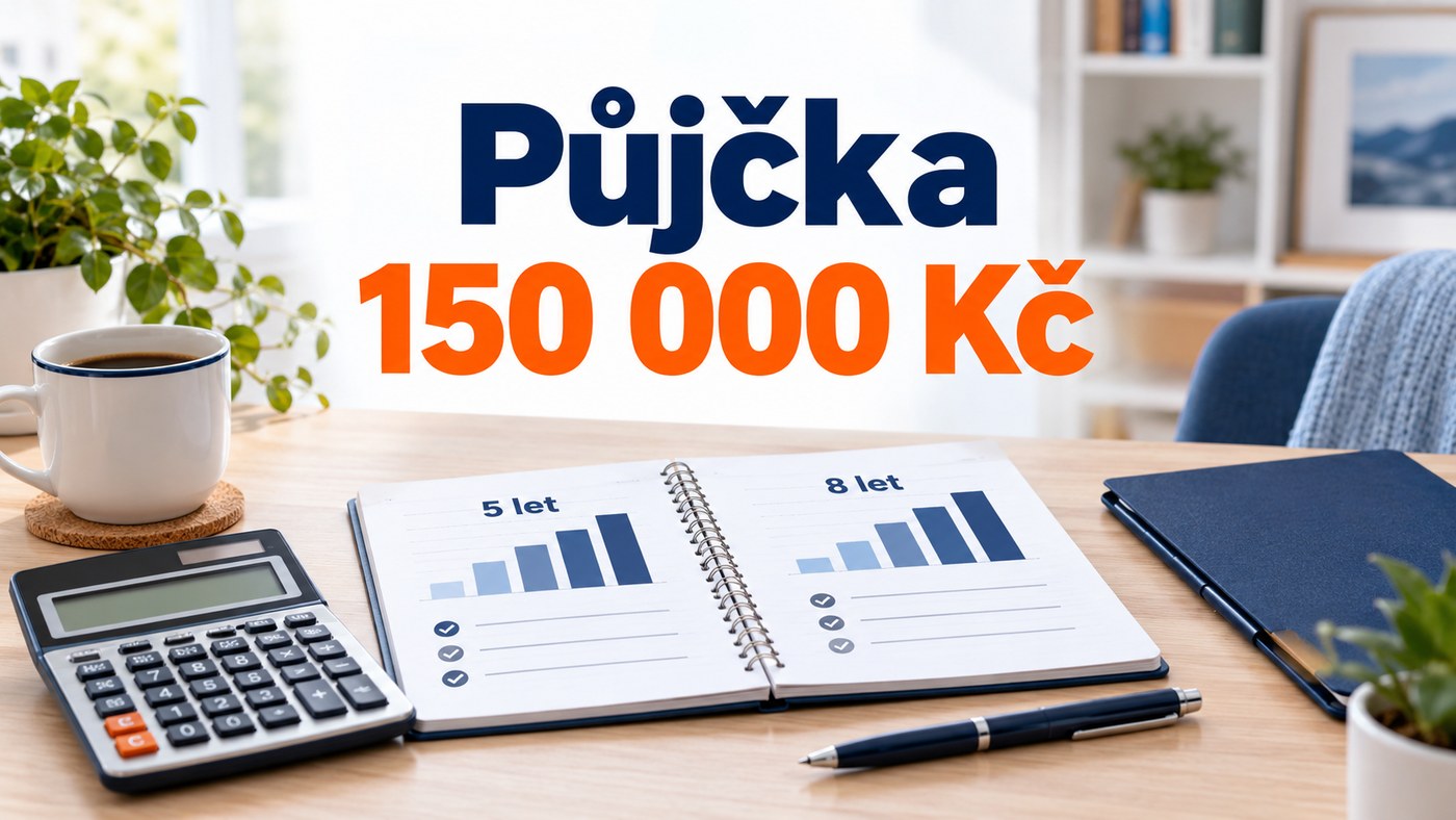 Půjčka 150 000 Kč: kalkulačka a zápisník pro plánování doby splácení